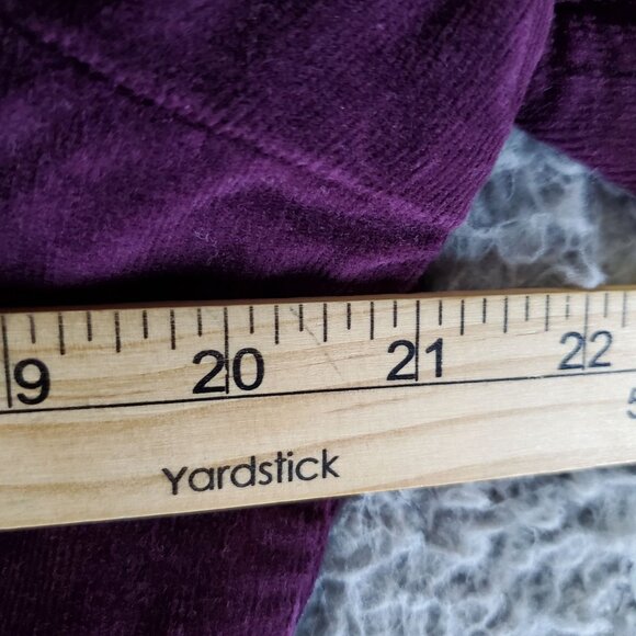 Dressbarn Jacket Womens Large Purple Corduroy Button-Down Long Sleeve - Picture 7 of 9